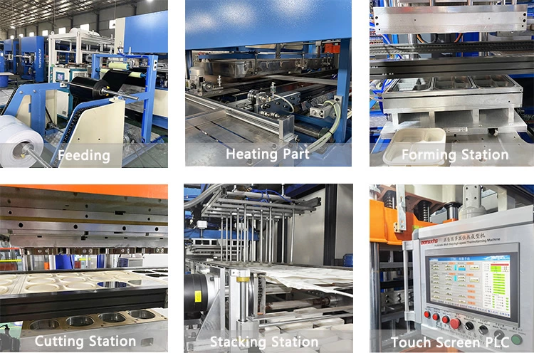 Thermoforming machine detail
